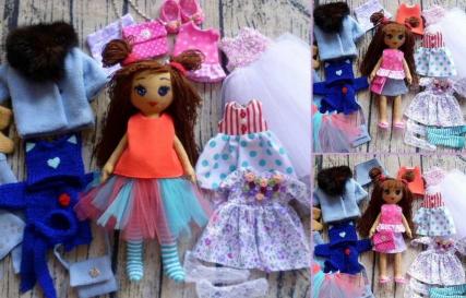 DIY odjeća za lutke: ljetna haljina, šarmantni šešir
